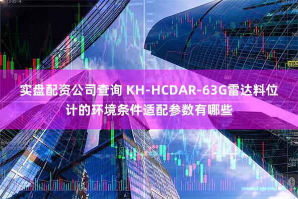 实盘配资公司查询 KH-HCDAR-63G雷达料位计的环境条件适配参数有哪些