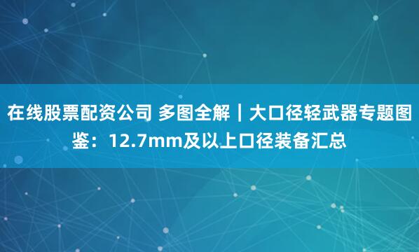 在线股票配资公司 多图全解｜大口径轻武器专题图鉴：12.7mm及以上口径装备汇总